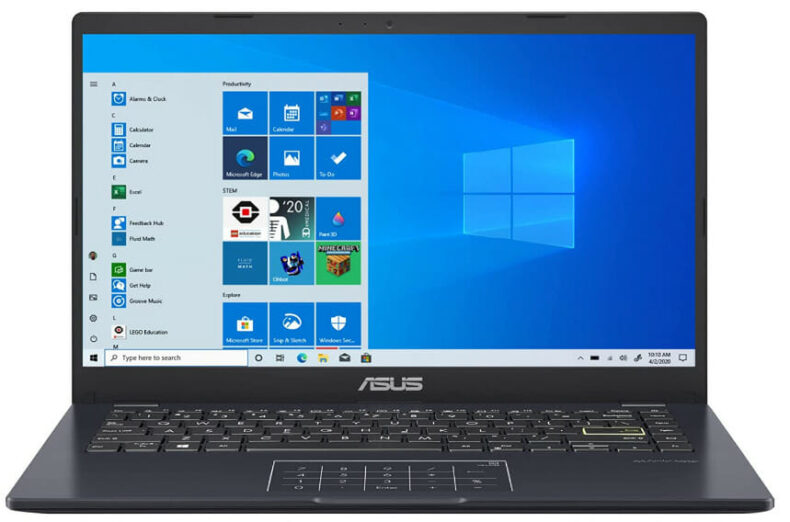 5. ASUS E410 Intel Celeron N4020 | Gaming laptop under 200